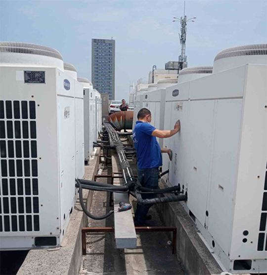 梅江中央空调制热和不制冷系统维修方法